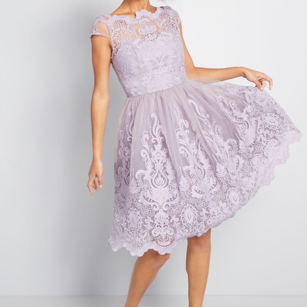 Modcloth Lavender Lace Dress